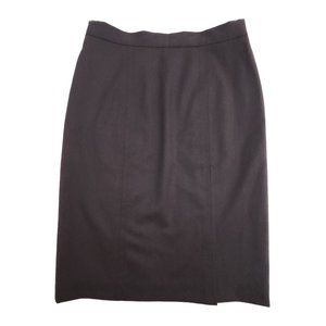 Adec Chocolate Brown Skirt Solid Straight Knee Length 44 10